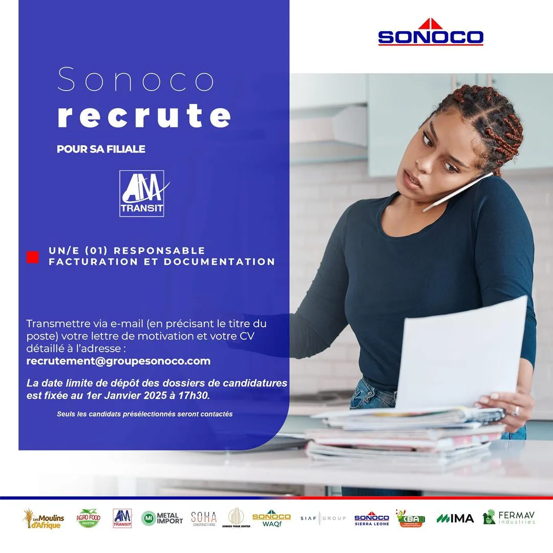 Responsable facturation et documentation